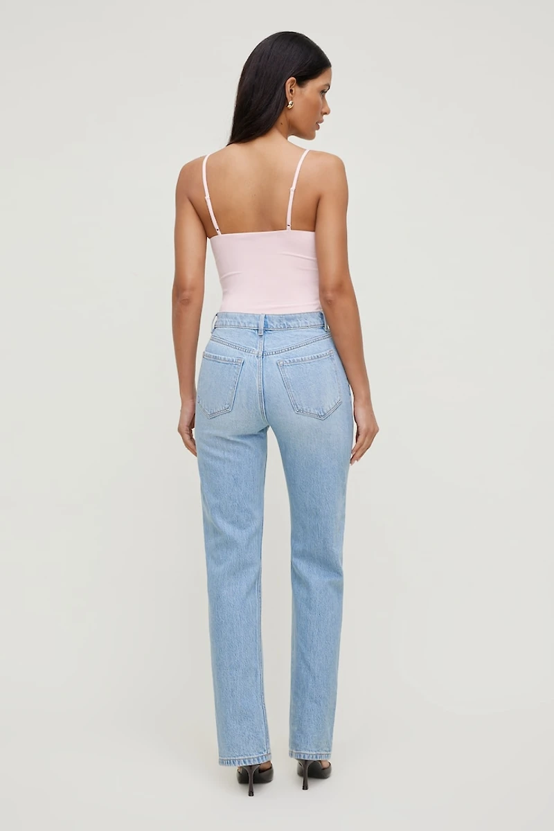 Camisole sculptante à bordure en dentelle