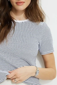Everyday Striped Heavy Cotton T Shirt