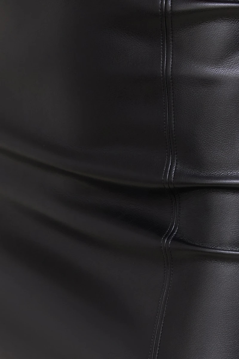 Marlow Faux Leather Midi Skirt