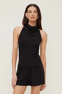 Camisole en tricot à col montant