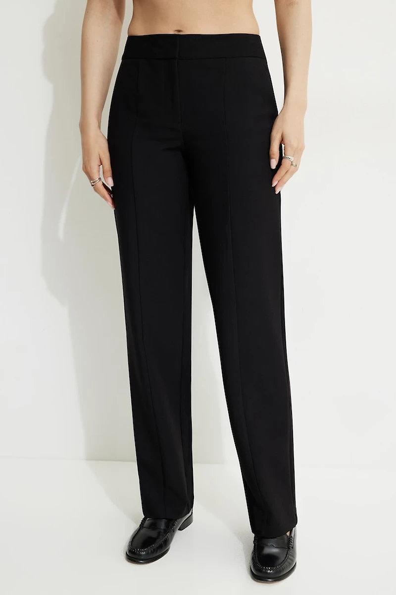 Mid Rise Straight Pants