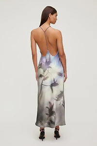 Open Back Satin Slip Dress