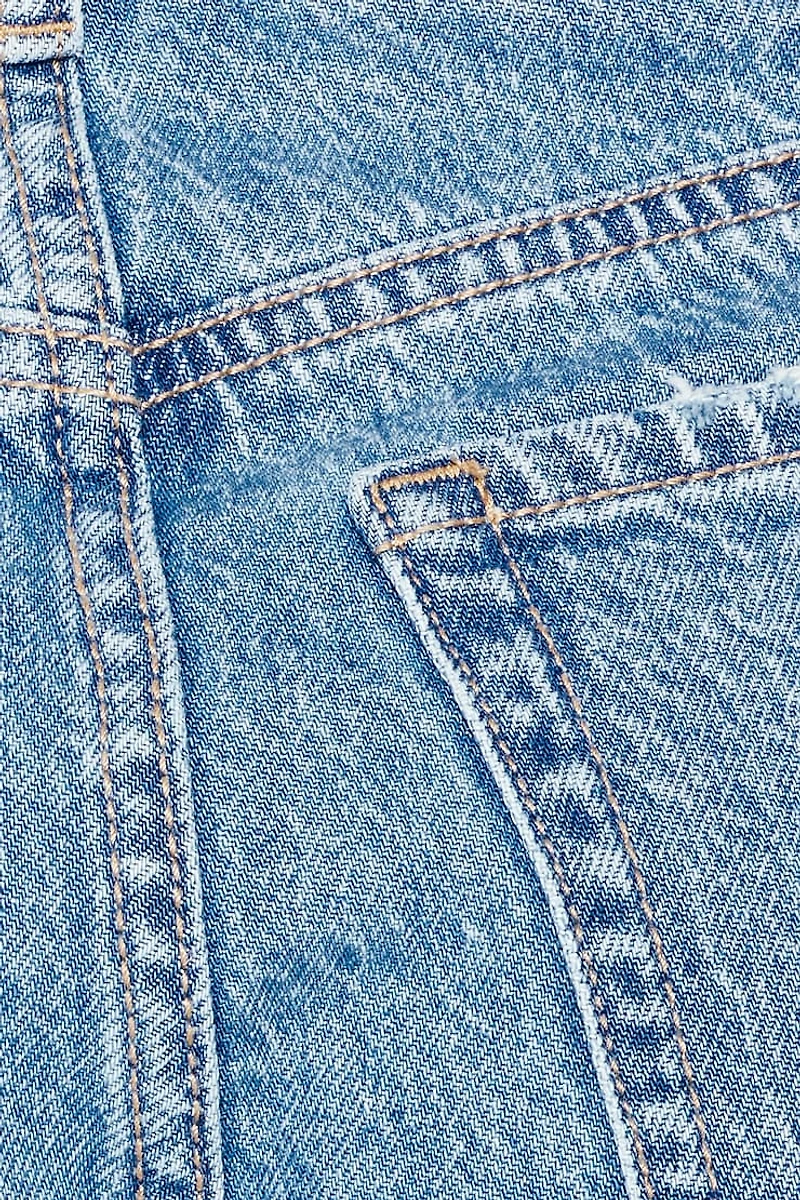 High Rise Cheeky Denim Shorts