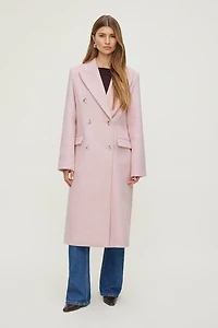Oversized Double Breasted Wool Coat