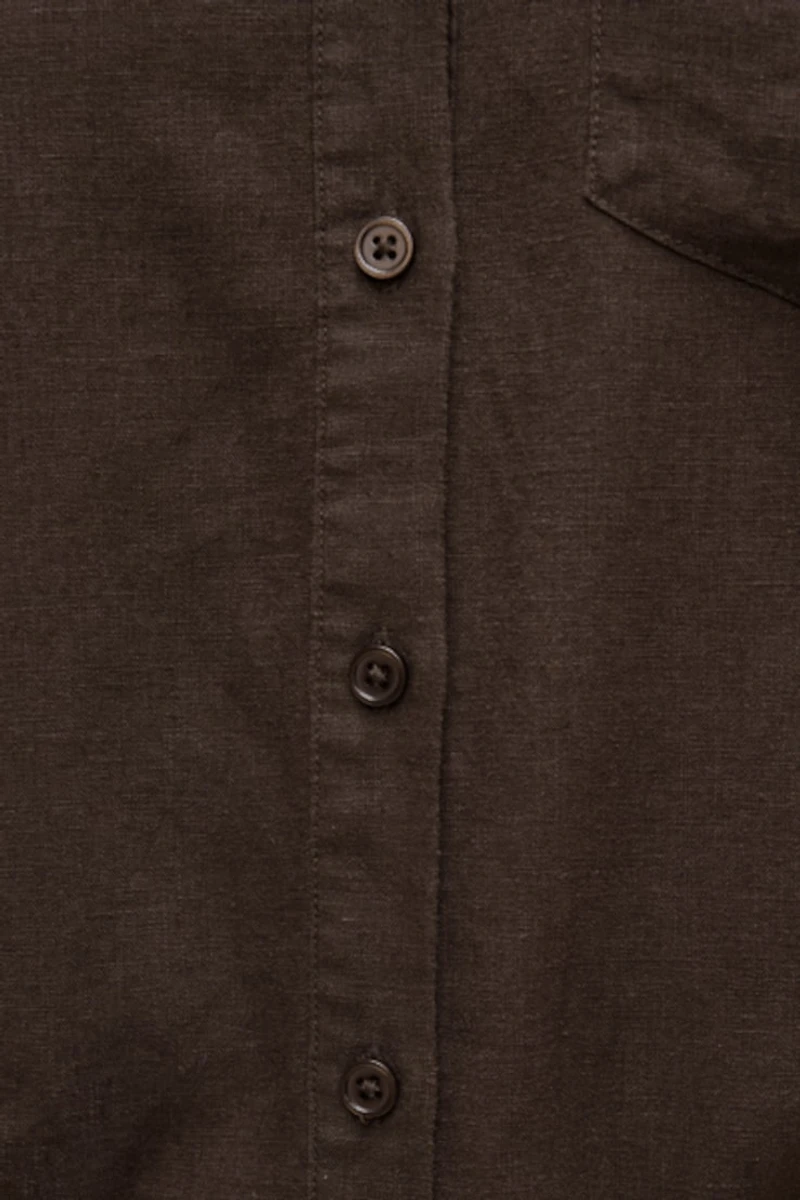 Chemise en lin surdimensionnée