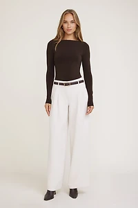 Haut sculptant à manches longues Nola