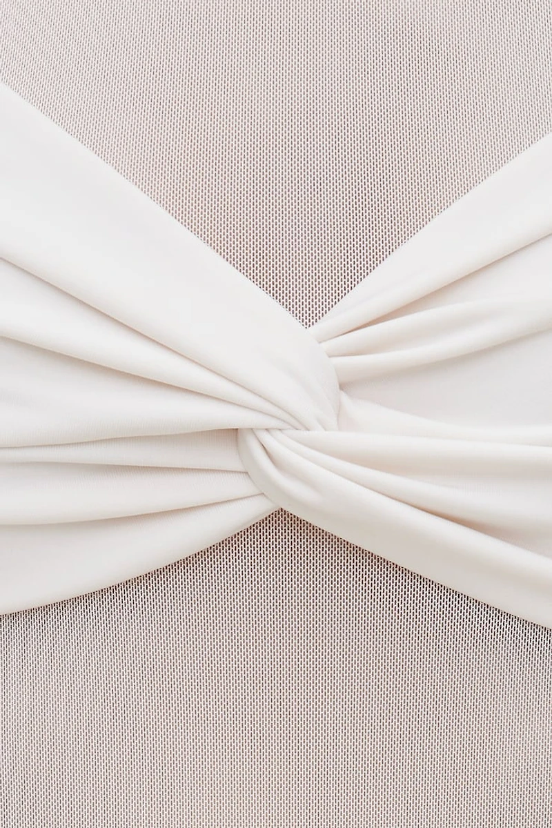 Justaucorps en maille diaphane