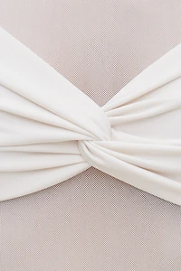 Justaucorps en maille diaphane