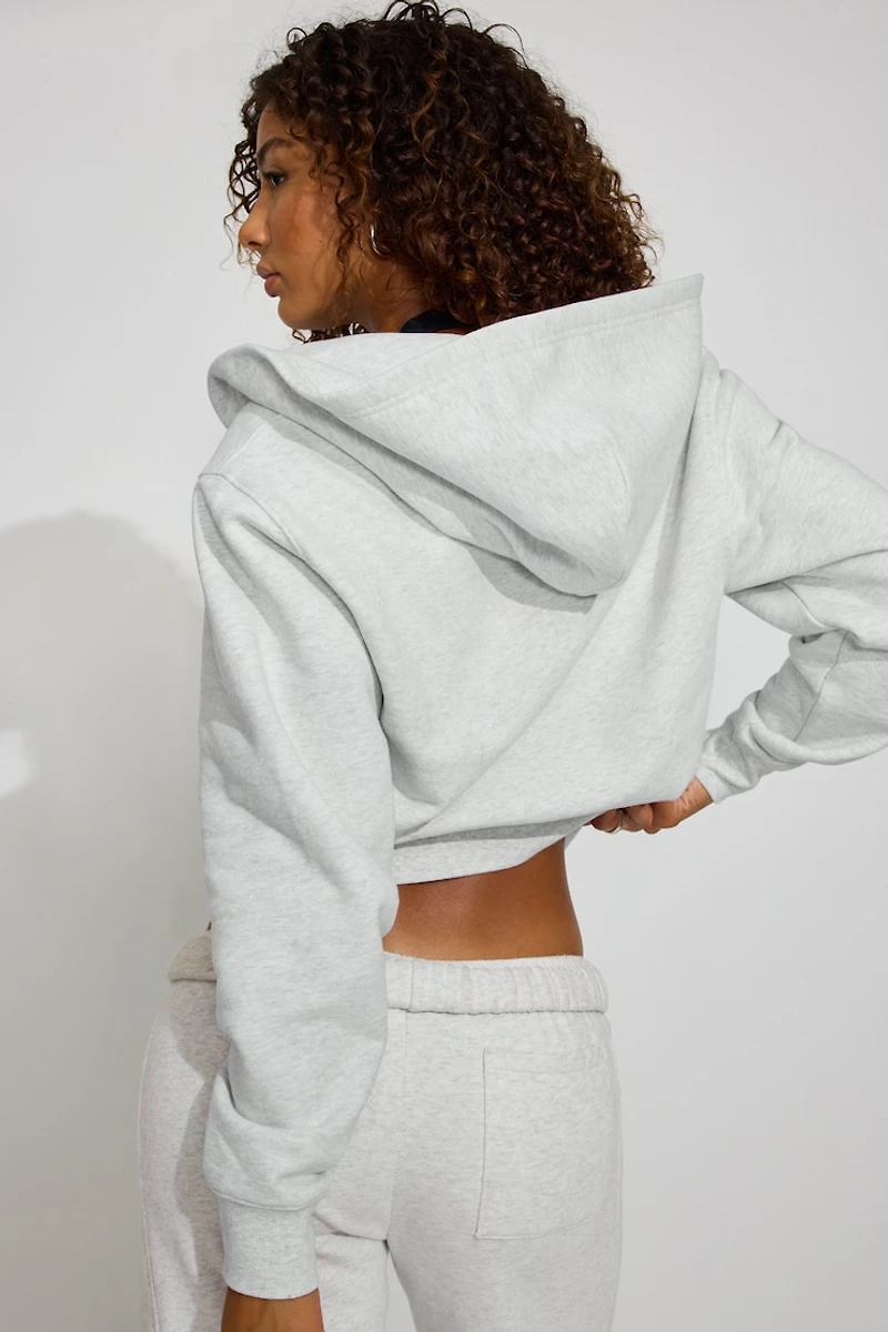 Haut à capuchon zippé emblématique en SoftTerry