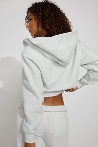 Haut à capuchon zippé emblématique en SoftTerry