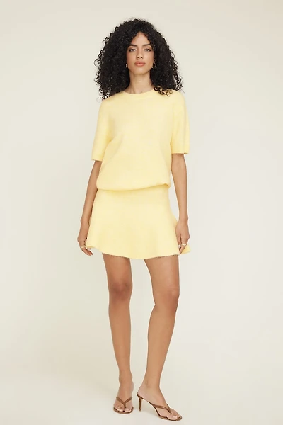 Knit Drop Waist Mini Skirt