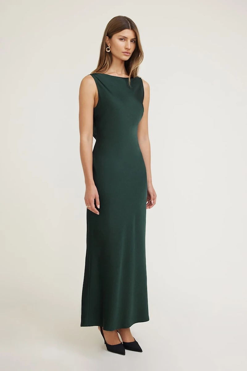 Nora Satin Maxi Slip Dress