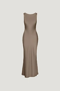 Nora Satin Maxi Slip Dress