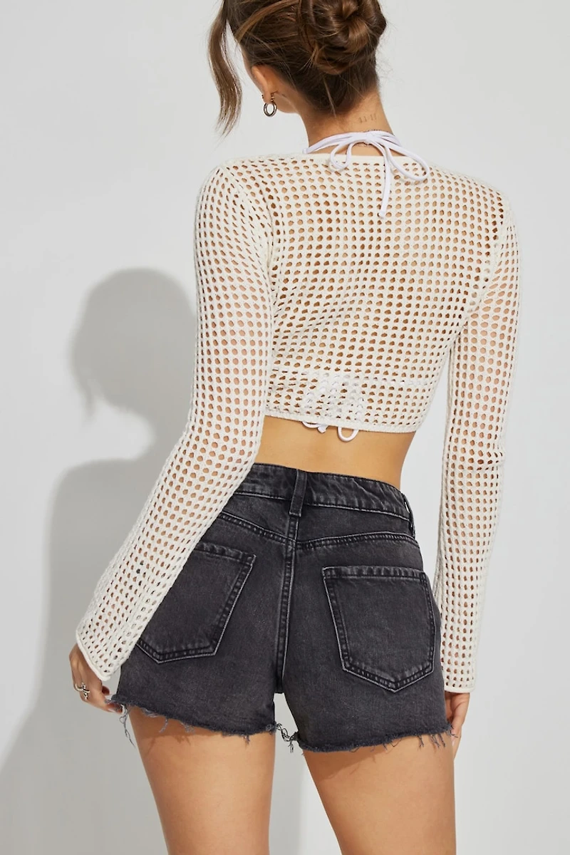 Classic Cut-Off Mom Jean Shorts
