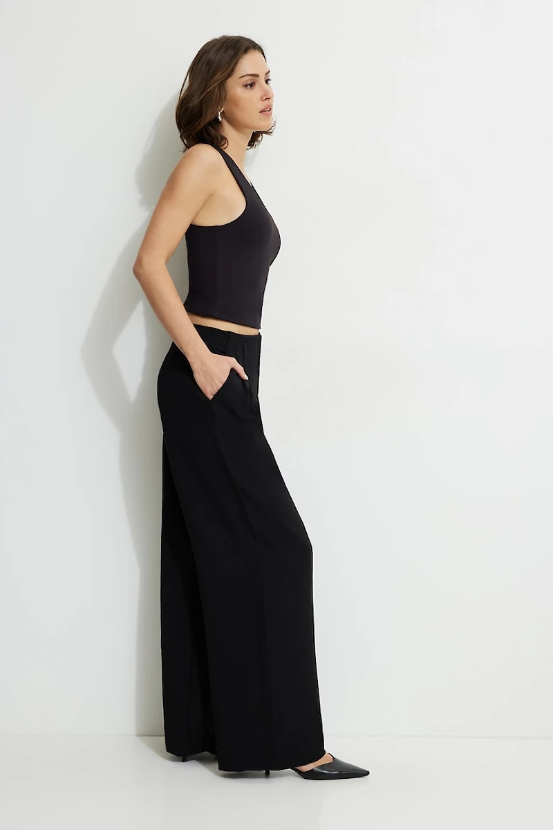 Jourdan Mid Rise Wide Leg Pants