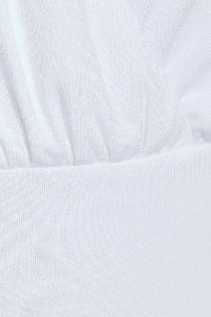 Smooth Surplice Halter Top