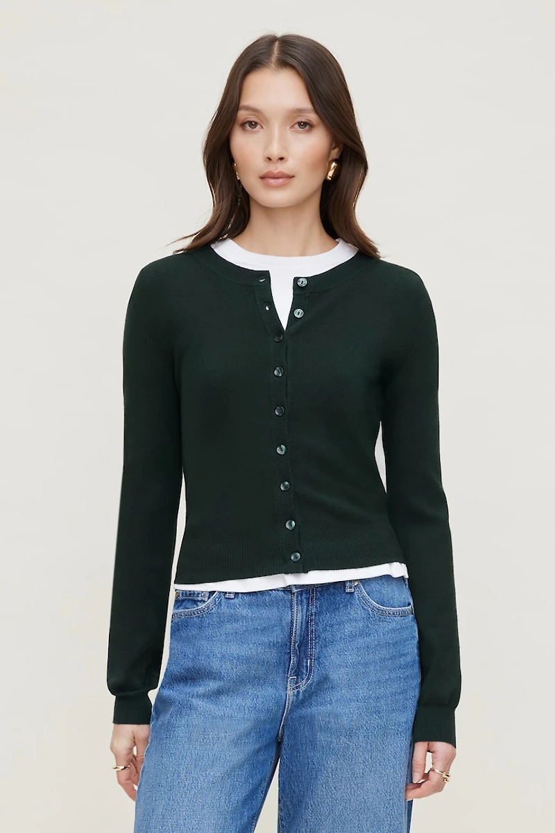 Rebecca Crewneck Cardigan