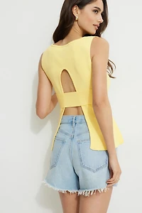 Open Back Knit Tank Top