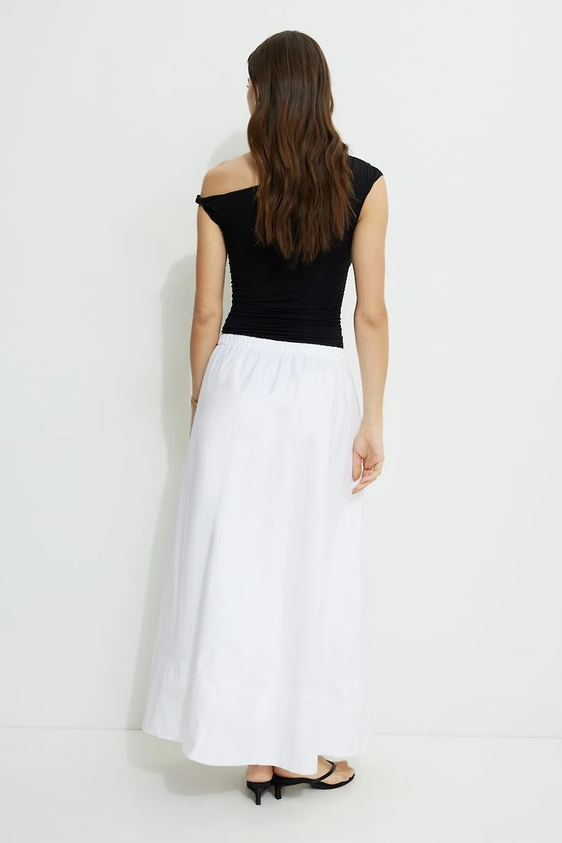 Lily Voluminous Poplin Maxi Skirt