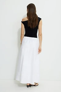 Lily Voluminous Poplin Maxi Skirt