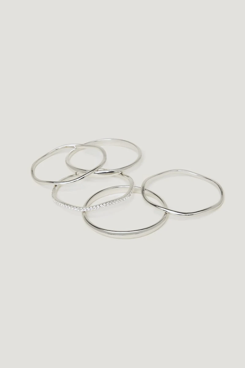 5 Pack Gem Bangles
