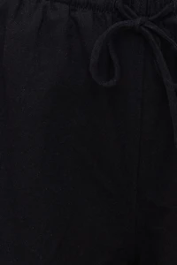 Short à taille haute en lin