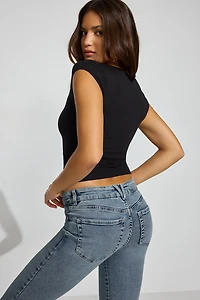 Smooth Open Neck Tee