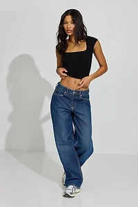 Portia Square Neckline Tee