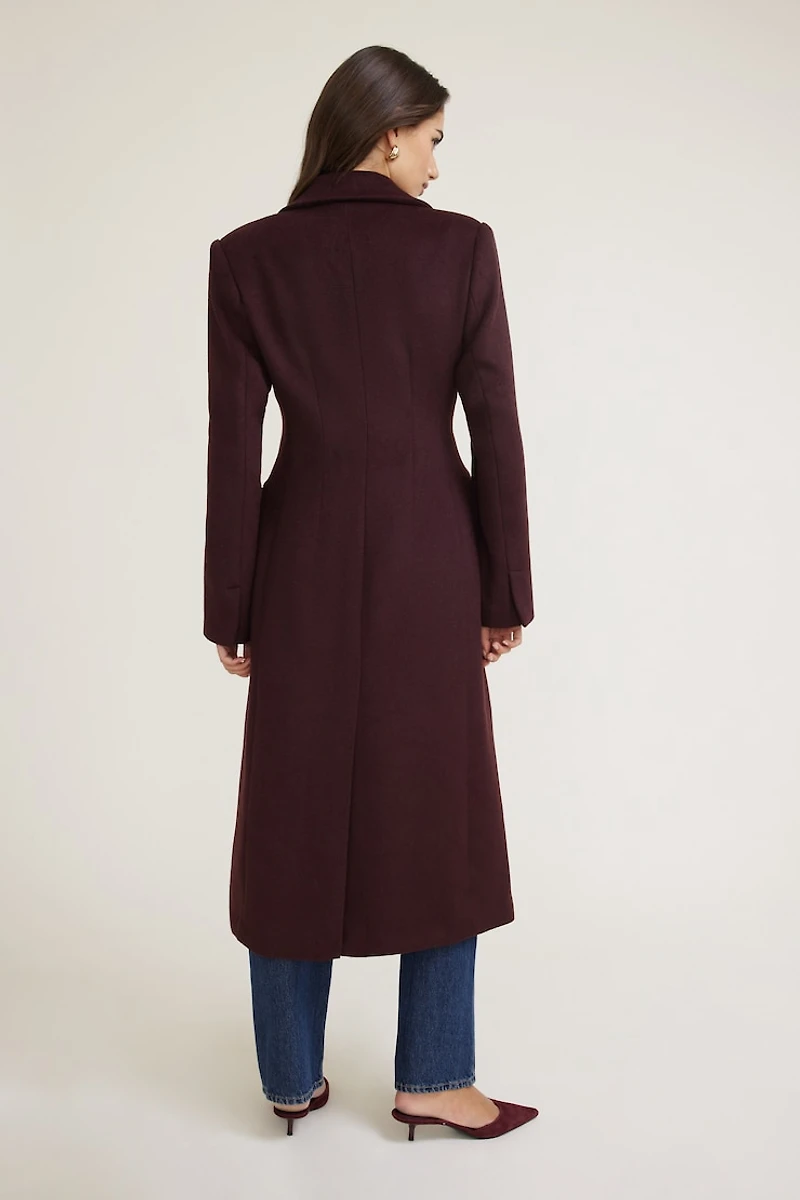 Cinched Wool Coat
