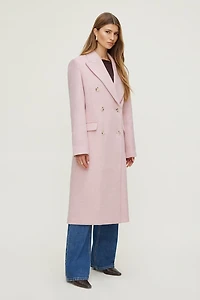 Oversized Double Breasted Wool Coat