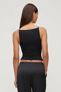 Sculpt Strappy Boat Neck Tank Top