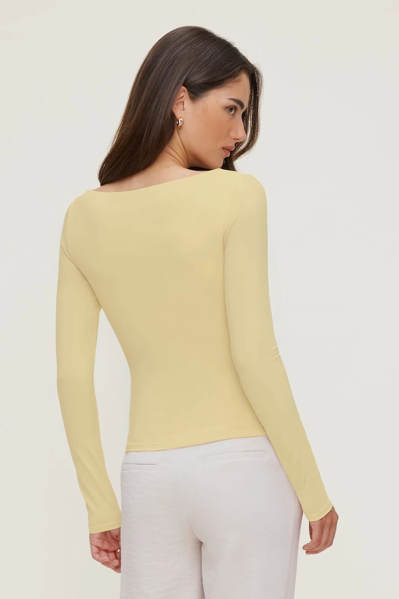 Nola Sculpt Long Sleeve Top