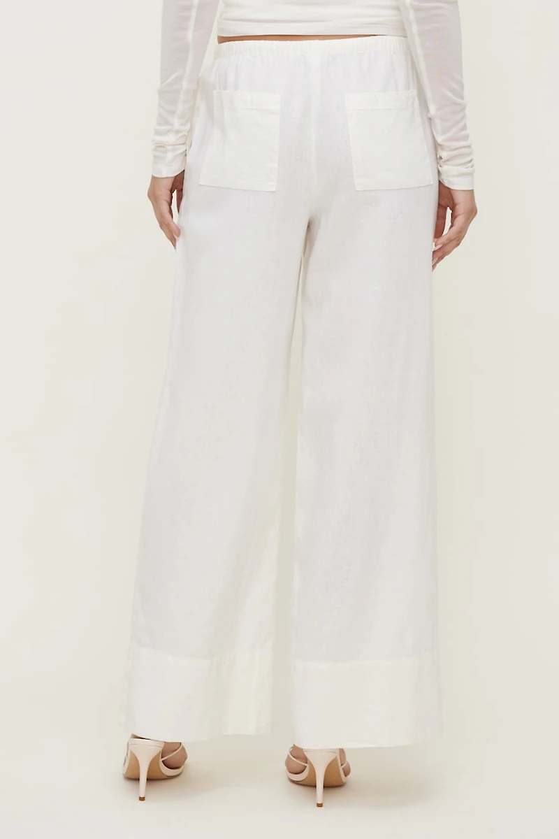 Leo Linen Wide Leg Pants