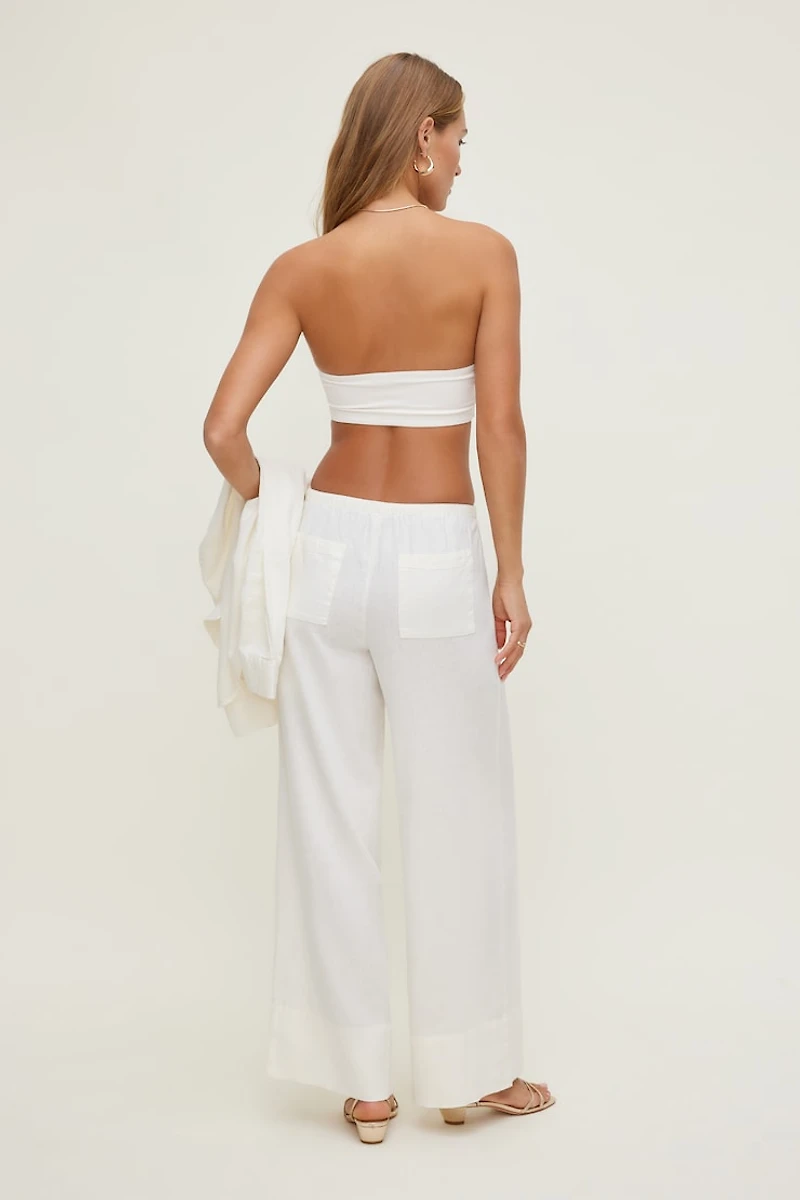Leo Linen Wide Leg Pants