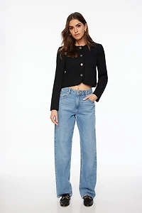 Cropped Tweed Blazer