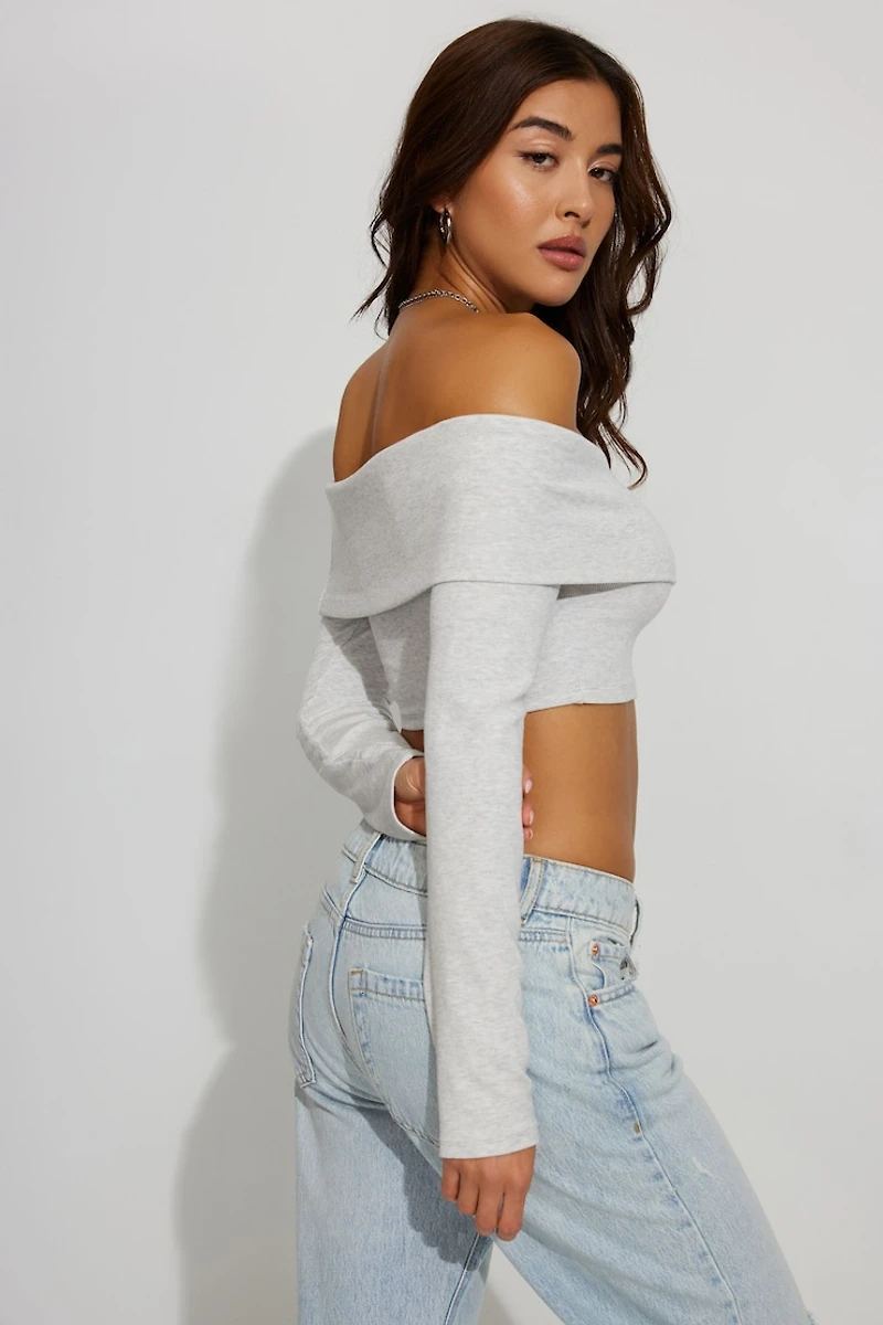 Kayla Foldover Off Shoulder Top