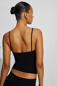 Sleek Straight Neck Cami Top