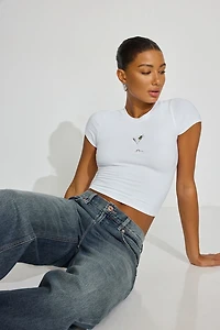 SuperSoft Cropped Crewneck T-Shirt