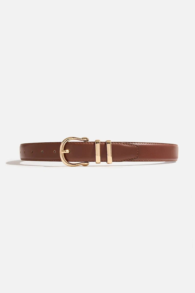 Classic Faux Leather Belt