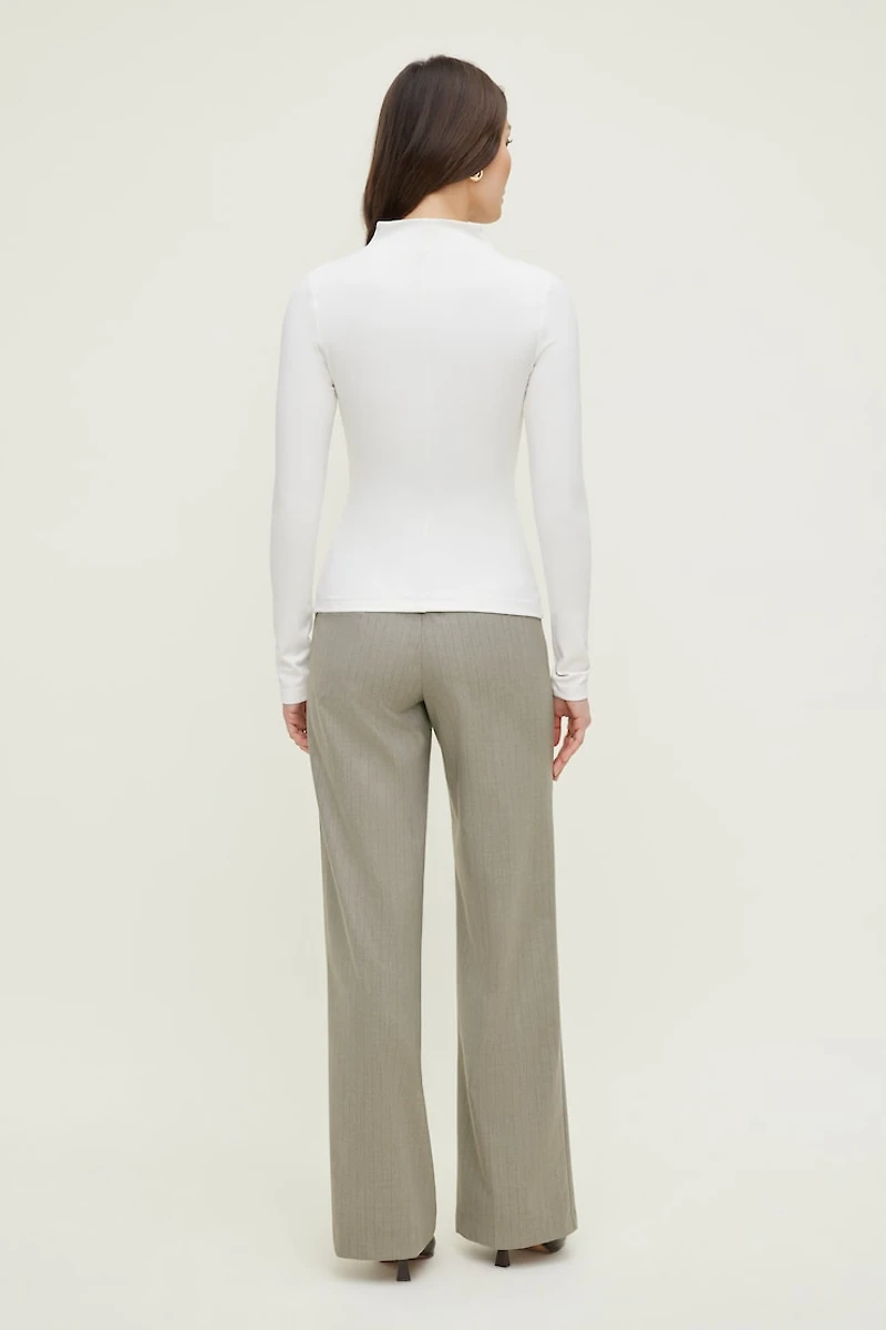 Mock Neck Long Sleeve Top