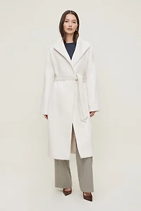 Belted Wool Wrap Coat