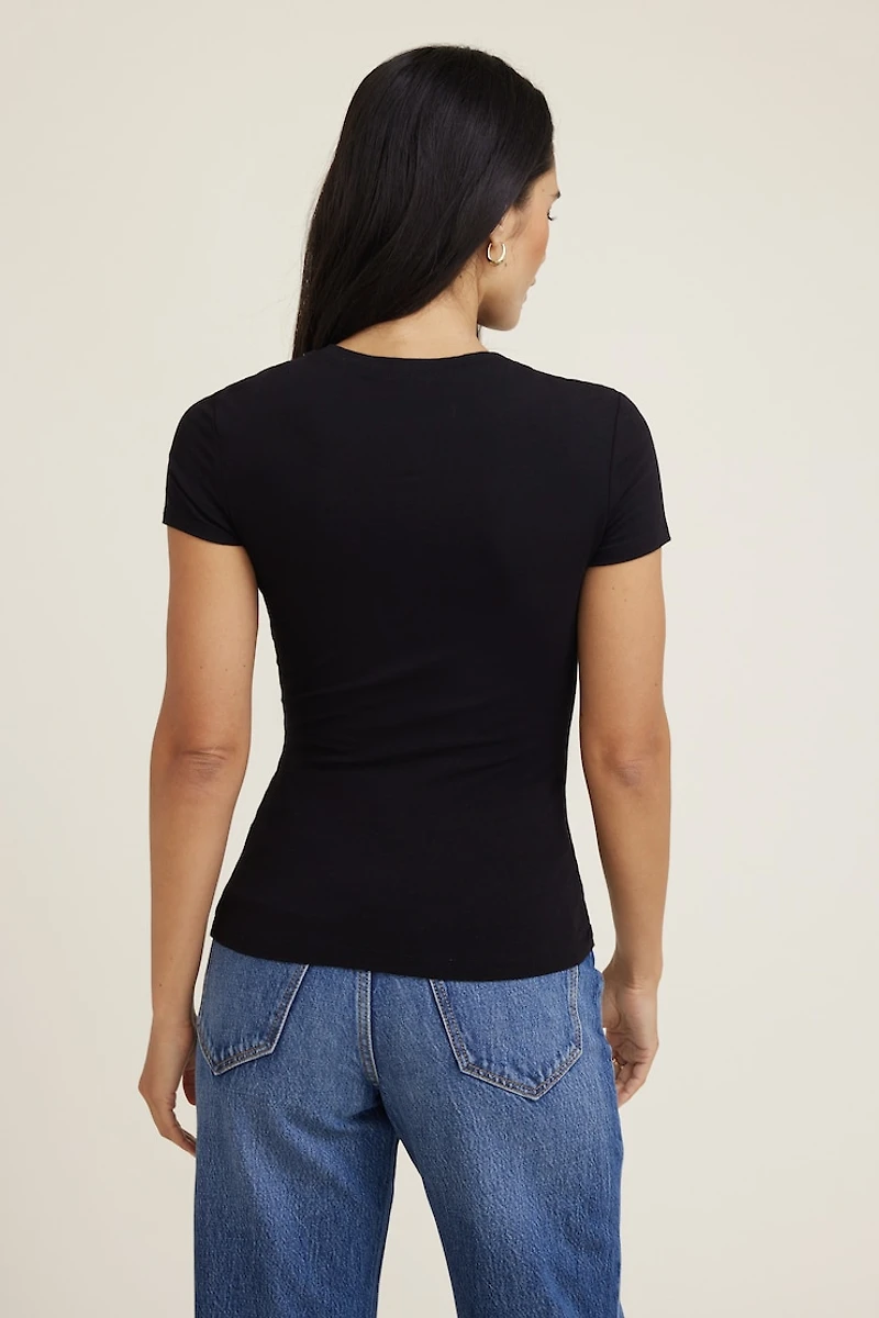 Fitted Jersey T Shirt