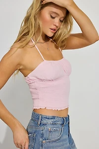 Samantha Smocked Halter Top