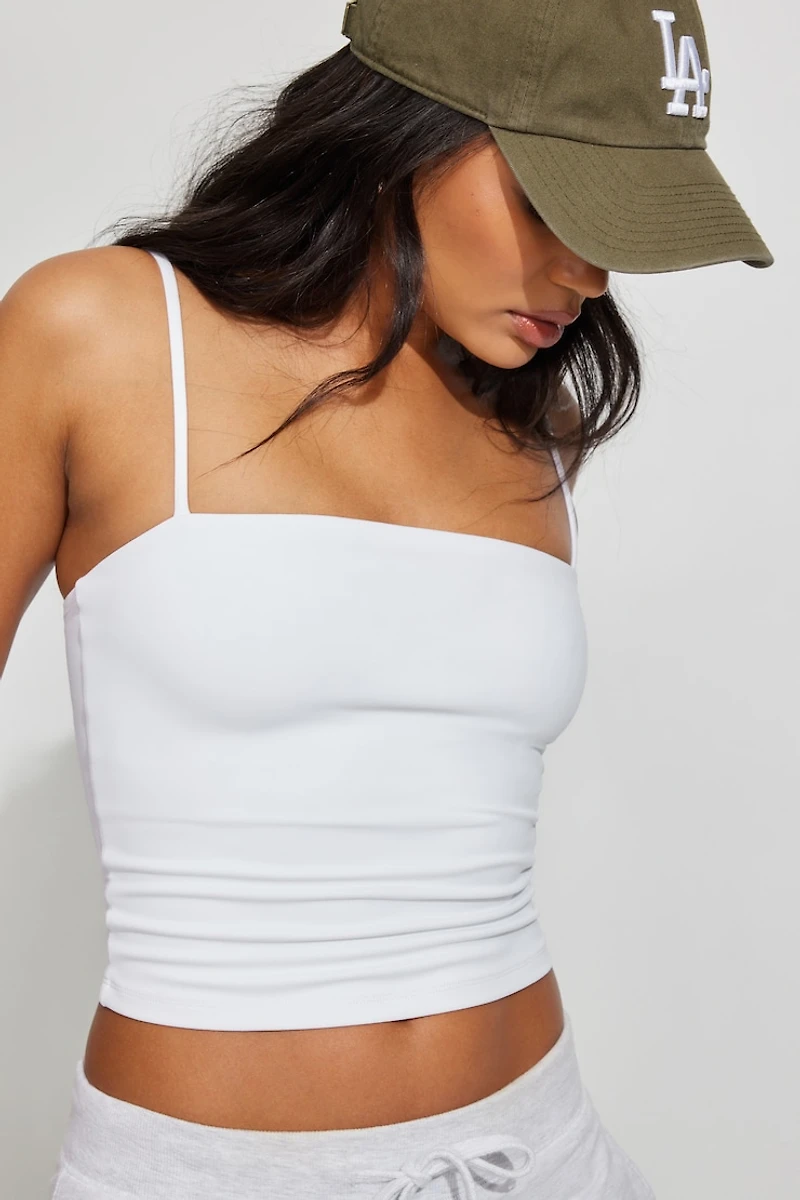 Sleek Straight Neck Cami Top