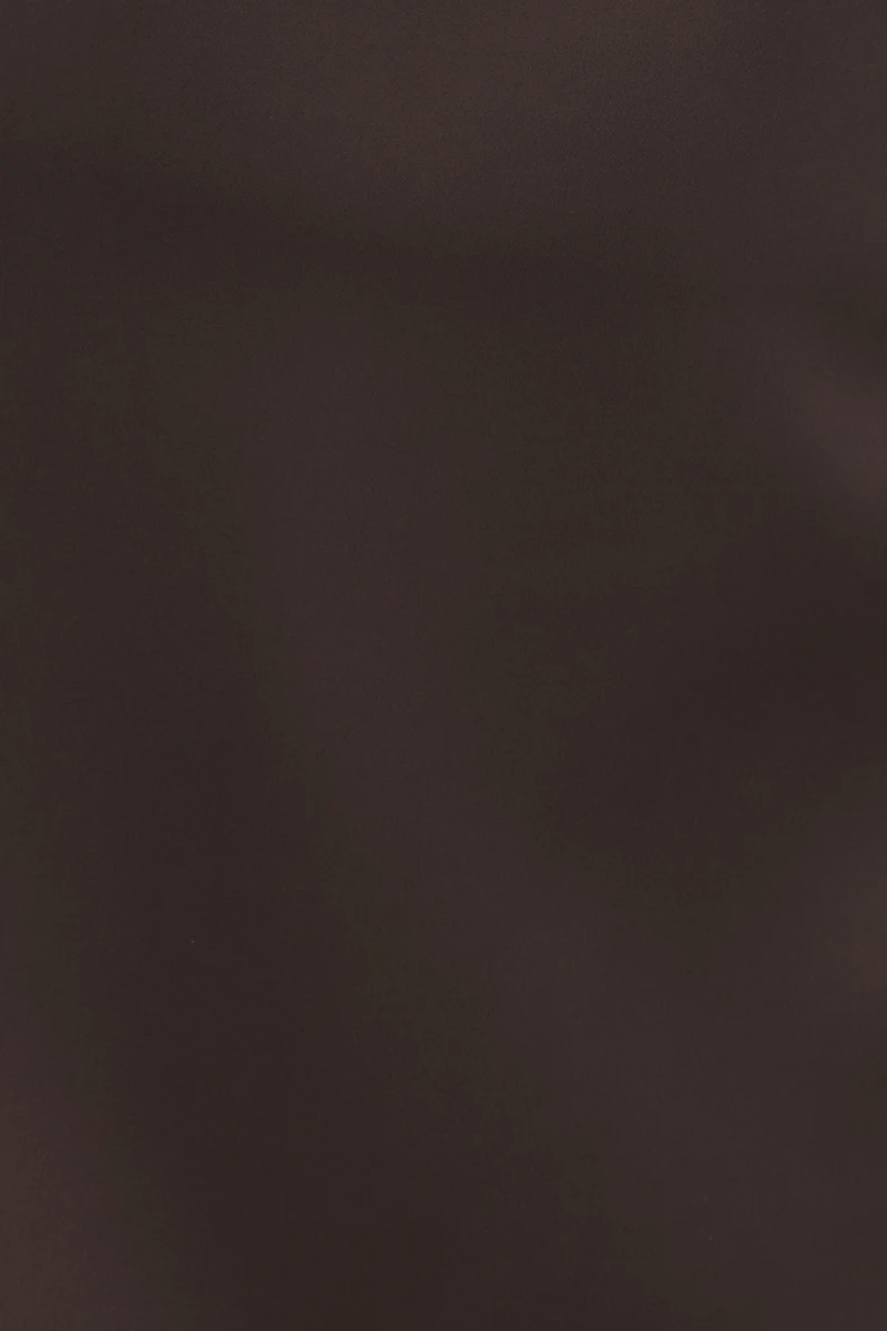 Fitted Satin Mini Skirt