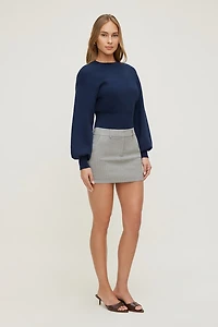 Minijupe-short à fines rayures Josefine