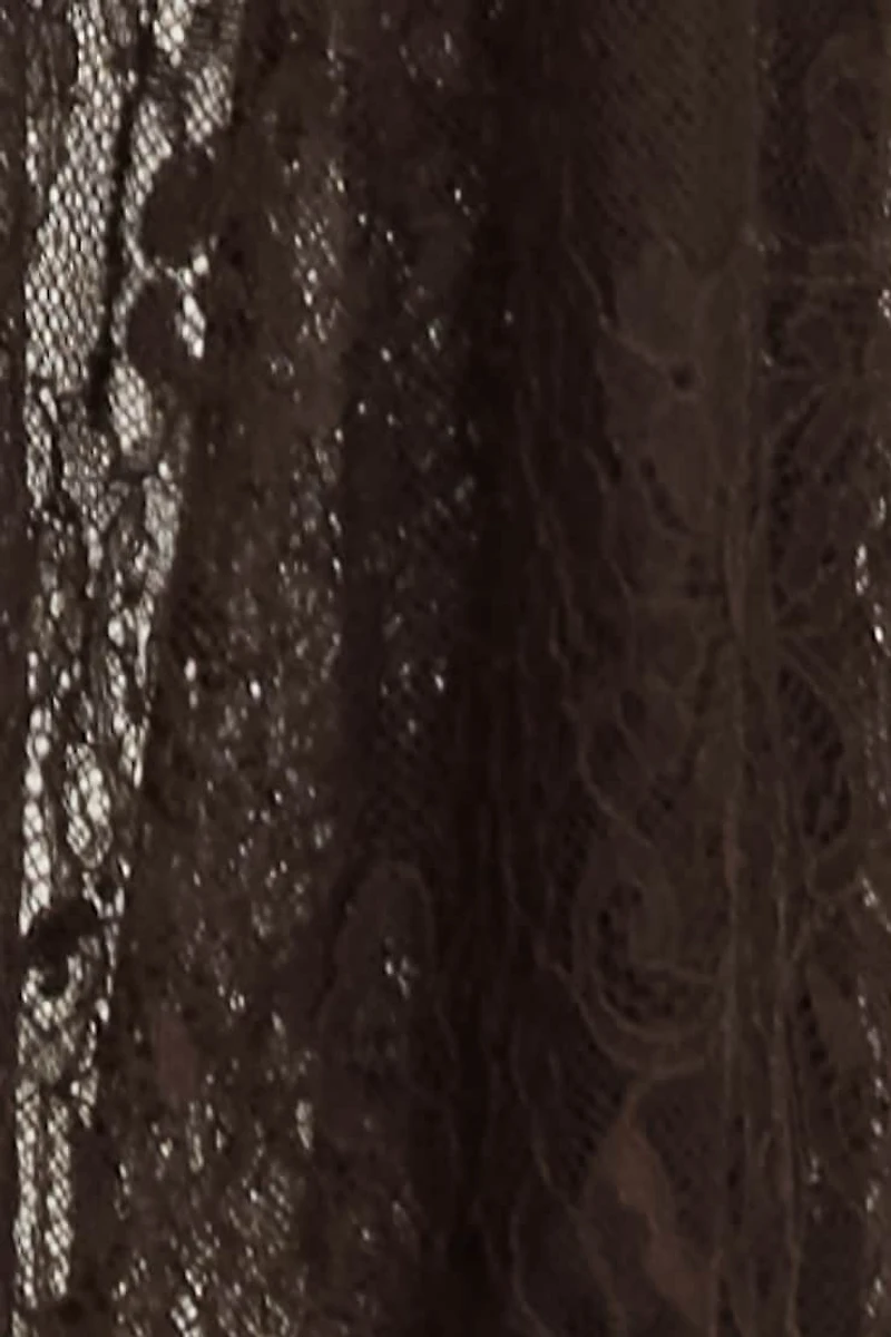 Sheer Lace Maxi Skirt