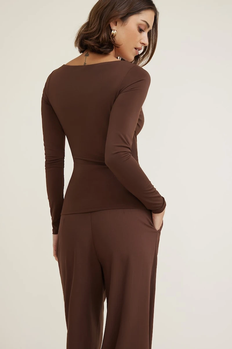 Nola Sculpt Long Sleeve Top