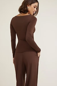 Nola Sculpt Long Sleeve Top