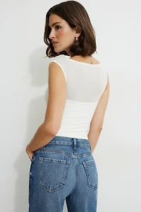 Layered Sculpt Mesh Bodysuit